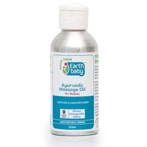Earthbaby Ayurvedic Baby Massage Oil, Certified 100% Natural Origin (125 ml)