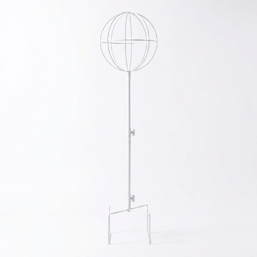 Obélisque Jardin en Métal pour Plantes Grimpantes – Tuteur Réglable pour Usage Extérieur, Blanc