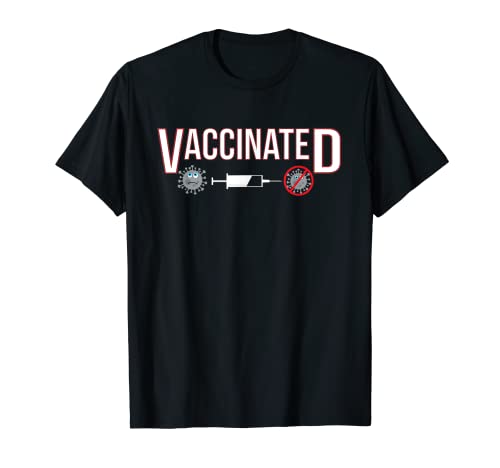 Vaccinated T-shirt humoristique avec motif vacciné T-Shirt
