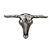 Men Women Fashion Belt Buckle Silver Metal Texas Long Horns Cow Skull Bull z092
