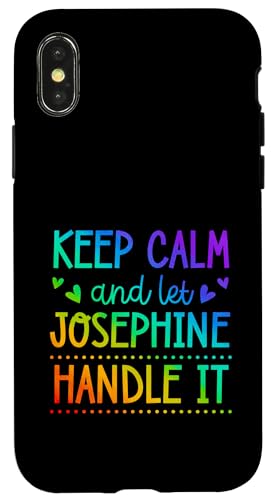 Keep Calm And Let Josephine Handle It Chill �t�@�[�X�g�l�[�� �X�}�z�P�[�X iPhone X/XS �p