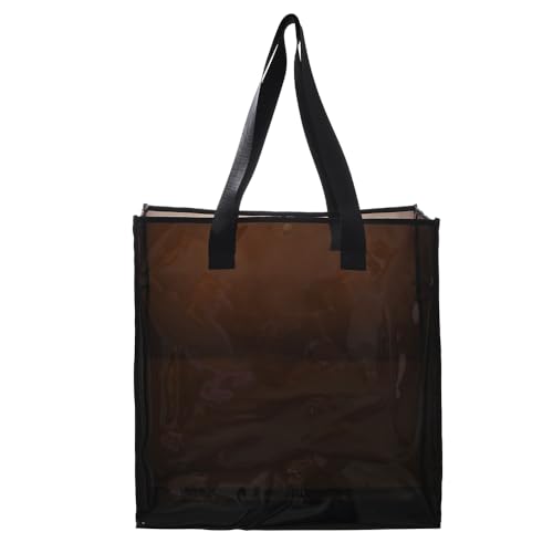 Bolso tote de vinilo PVC transparente extragrande miniatura 3