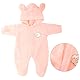 Miunana Kleidung Outfits für Baby Puppen, Puppen Overall Puppenkleidung 35-43 cm (Pink)