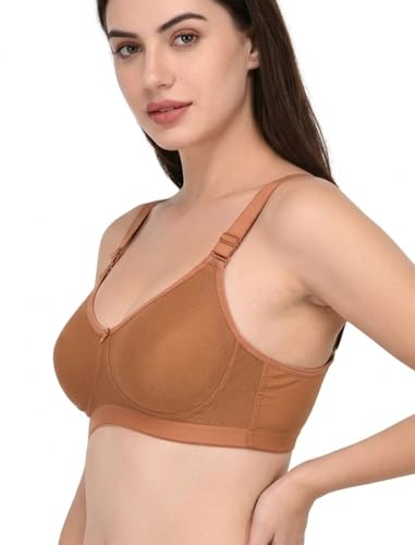 Image of Viral Girl Cotton Hosiery Women's Bra | Non-Padded Wire-Free Design with Adjustable Straps | Full Coverage Comfortable Bra | Soft Stretchable Fabric for All Day Support
