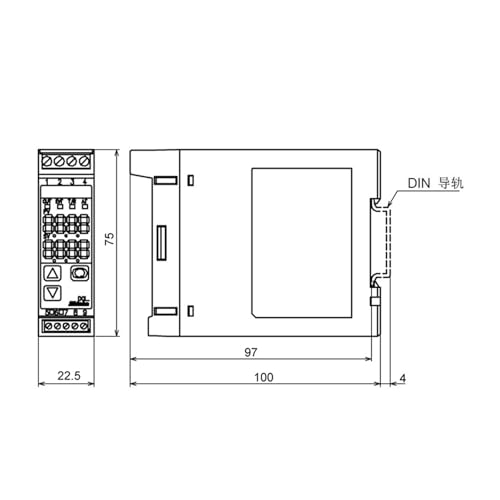 Controlador de temperatura DCL-33A-A/M termostato con sensor industrial 4