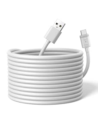 eufy Security 15ft/4.5m USB-A to USB-C Power Cable, Compatible with eufyCam S3 Pro and All Upcoming eufy Battery Cameras, Continuous Power and 24/7 Security