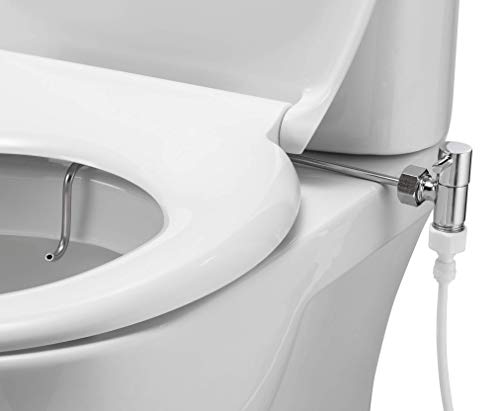 TOILETICO - BIDET DELUXE- Stainless Steel non-electric Bidet Attachment - Left Hand US PATENT