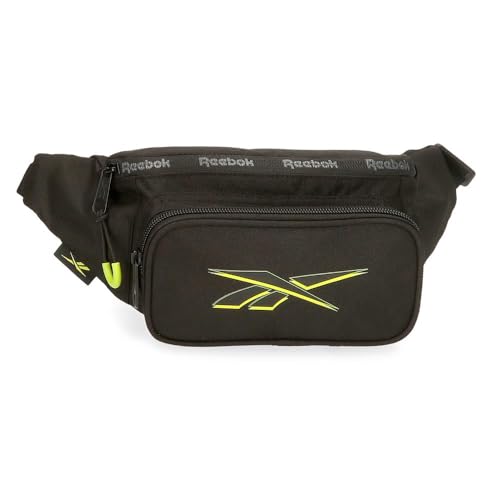 Reebok Berlin Riñonera Negro 35x13x5 cms Poliéster by Joumma Bags