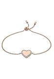 fossil sport herzfrequenz Zweite Farbe: Klar Fossil Damen-Armband Herz Be Mine Edelstahl roségold JF03361791