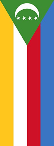 Drapeau Comores portrait 400x150cm de 6m² pour mât vertical