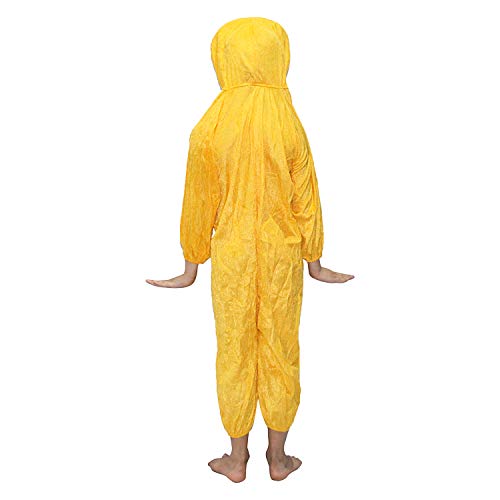 Image of Kaku Fancy Dresses Fleece Duckling Bird Costume For Kids - Yellow, 3-4 Years | Animal Fancy Dress For Boys & Girls