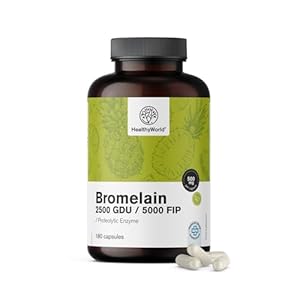 HealthyWorld Bromelain 500mg Kapseln - 6-Monatsvorrat