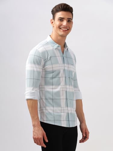 Image of BULLMER Trendy Regular Fit Striped Causal Full Sleeve Shirt for Men.