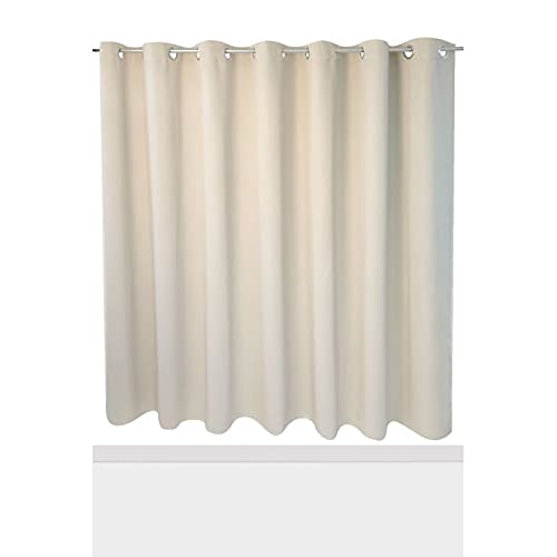 Rideau Occultant Grande Largeur 275 x 180 cm à Oeillets Uni Ecru