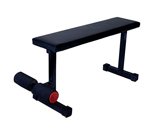 VAISHNAVI FITNESS Flat Exercise Bench Press Weight Strength Training Equipment Incline/Decline Full Body Workout Bench (Multi-Color) Home Gym Bench (S-Bench-39)
