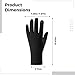 wkao 2 Pairs Windproof and Warm Cycling Gloves, Anti-Slip, Touchscreen, Thin Fleece, Polyester Gloves, 10.4 X 3.7 in