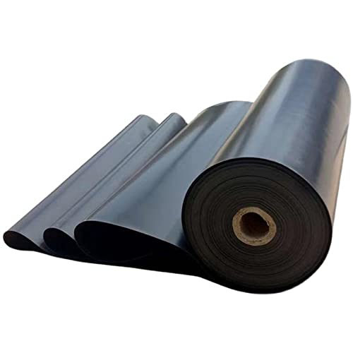 Bâche pour bassin à poissons flexible et imperméable en tissu noir pour étang de jardin