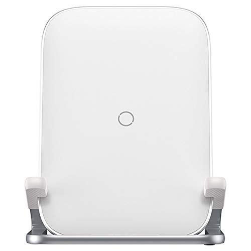 Carregador e Suporte de Mesa Sem Fio Wireless 15w Stand Baseus Original Branco Anatel