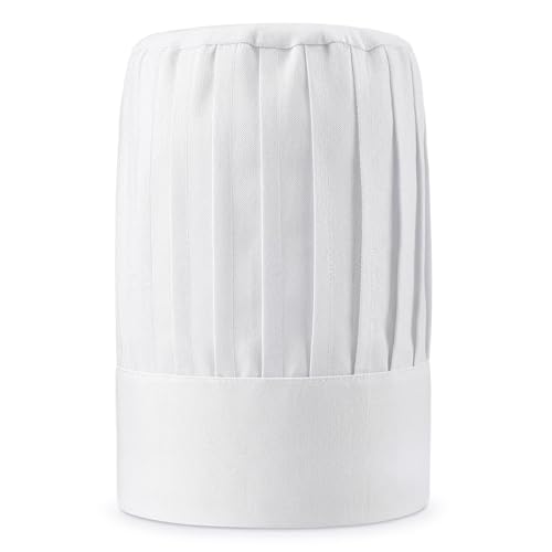 KaTiSeMo Chef Hat White Tall Chef Hats for Men Women Adults