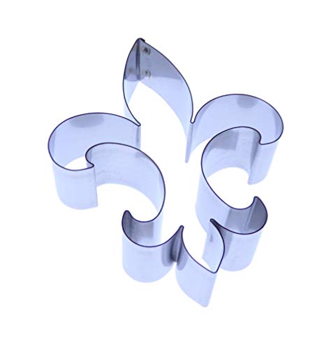 Fleur de Lis (Medium) - Stainless Steel sugarcraft Cutter, Silver