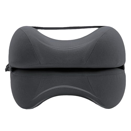 gifyym Almohada de la Pierna de Espuma de Memoria - cojín ergonómico para Dormir con Cubierta Lavable | Apoyo para Dormir Lateral para alineación de la Columna Vertebral de la Rodilla y de la Espalda