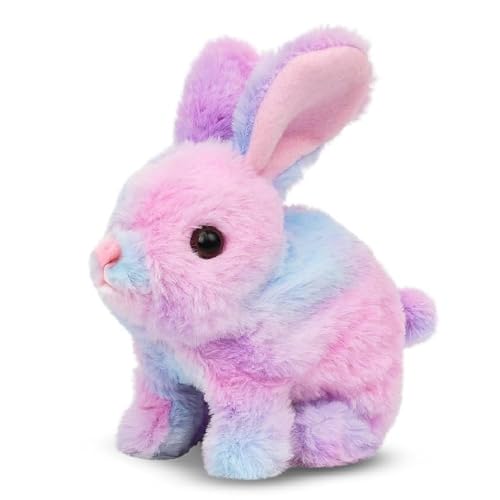 Image of Rabbit Interactive Electronic Pet Plush Bunny Toy with Sounds | Educational Interactive Bunny Rabbit Toy for Baby Kids | Animated Walking Wiggle Ears Twitch Nose Gift for Birthday.