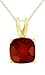 AFFY - Gold 9 Karat (375) Gelbgold (10 Karat) Kissenschliff Red Granat
