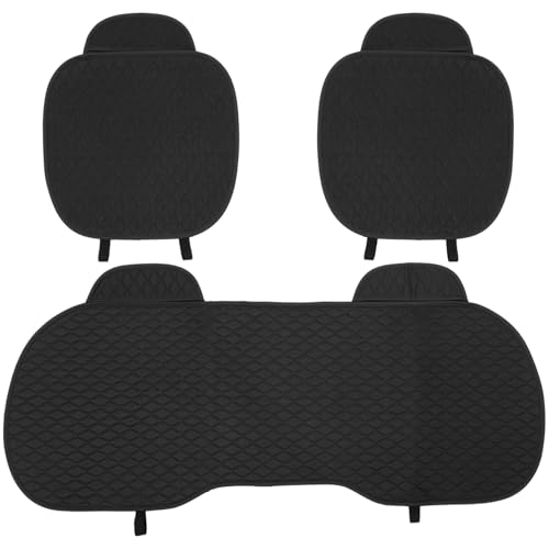 Homaisson 3 Pcs Black Car Seat Covers