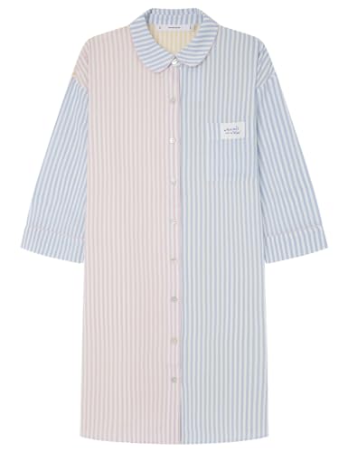 women'secret Camisola Viscosa Multicolor Rayas, Camisón Mujer, Multicolor, M