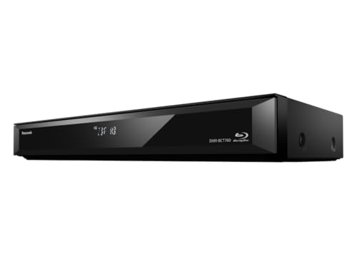 Panasonic DMR-BCT760AG Blu-Ray Player und Recorder mit Twin HD DVB-C Tuner, 500 GB Festplatte, 4K Upscaling, Ultra HD, Simultanaufnahme, Smart Ready, Schwarz