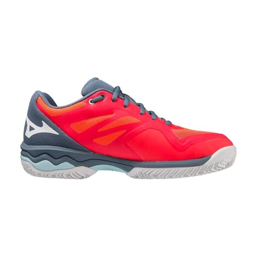 Mizuno Wave Exceed Light Cc Zapatos de tenis para Mujer, Rojo (Fiery Coral 2/White/China Blue), 41 EU
