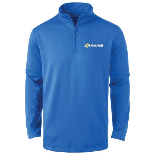 Image of Dunbrooke Men's Royal Buffalo Bills All-Star Tech Quarter-Zip Top