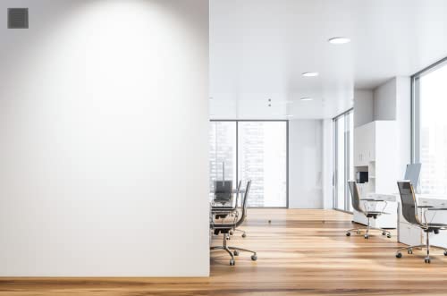 ADGO Lüftungsgitter aus Stahl, 16,5 x 16,5 cm, mit Insektenschutz, 1 Stück, schwarz