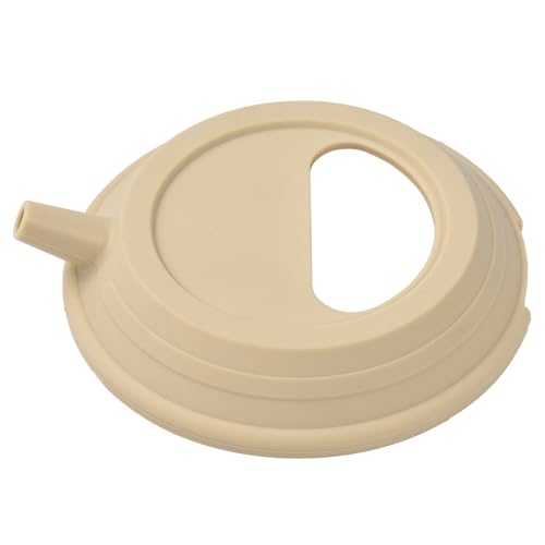 Tapa de Hervidor de Hervidor de Silicona, Bote de Cerveza de Mano Portátil, Tolerante a Alta Temperatura, Suave e Inodoro, para Acampar y Macetas de Manejo (Caqui)