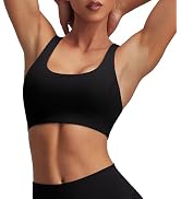 kakola Racerback Sports Bras for Women Padded Double Lined Sports Bra for Workout Yoga Gym