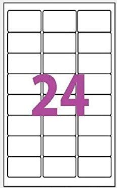 240 étiquettes pour timbre soit 10 planches de 24 étiquettes L7159 63,5 x 33,9 mm compatible montimbre en ligne (l7159) ref ugt01-10 marque UNIVERS GRAPHIQUE - FACTURE AVEC TVA DEDUCTIBLE