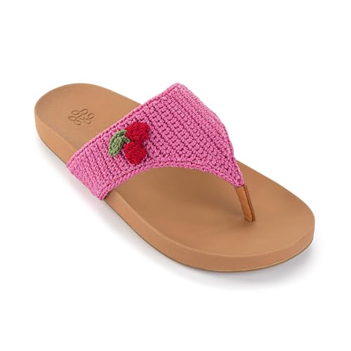 Image of The Sak Everly Slide Sandal - Women's Flat Fashion Slides with Soft Cushion Sole - Beach Slip On Sandals For Everyday