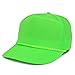 Armycrew 5 Panel Neon Color Nylon Crinkle Cap with Rope Band - Neon Green