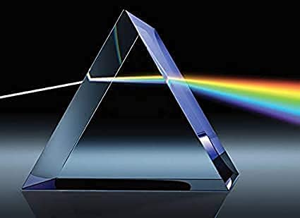 Glass Prism,Solid Prism, Equilateral Prism, Prism for Science/Optics/Spectrum Experiments 38 X 38x38mm - Pack of (1) 4