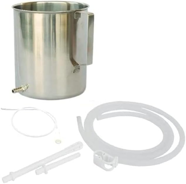 Enema Stainless Steel Can/Kit for Home use with user Manual with Capacity 1 Liters/1000ml