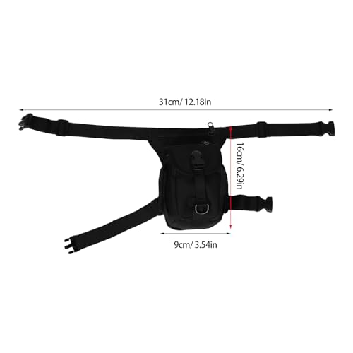 Sacoche de cuisse moto imperméable Milisten pour homme avec sangle de taille ajustable - 2