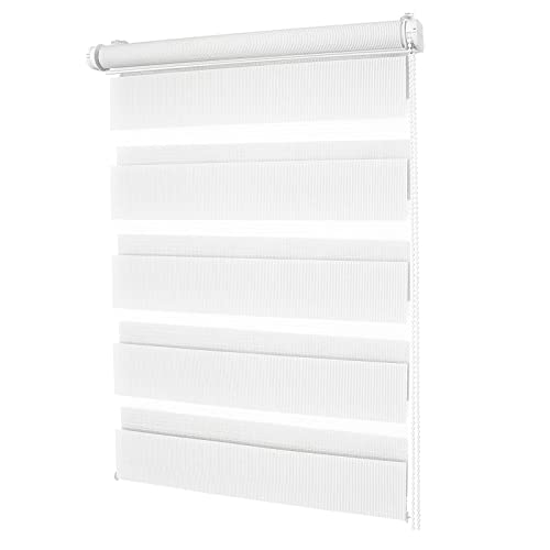 Doppia tenda a rullo 45x180cm con Fissaggio Senza Trapano, doppia