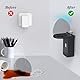 PlusAcc Stecker Wandhalterung für ΡΟΡ - Steckerhalterung Platzsparend für Smart Lautsprecher Zubehör,ohne Bohren, Perfekt für Cafeteria, Bad, Schlafzimmer (Schwarz)