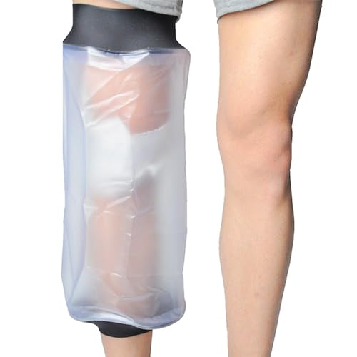 LFCFBH Waterproof Leg Cover for Shower Leg Cast Protection for Adults Knee Lightweight Reusable