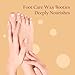 BPrettier Paraffin Wax for Hand and Feet - Moisturizes & Softens Skin, Relieves Discomfort & Stiffness, Heals Dry & Cracked Skin - Perfect for Home Spa, Salons - Ideal for Men & Women (Peach-Foot)