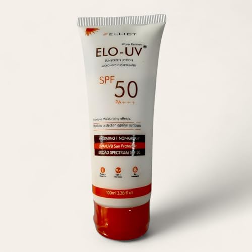 Image of Elliot Elo-UV Sunscreen Lotion for All Skin Types, SPF 50, PA+++, 100ml