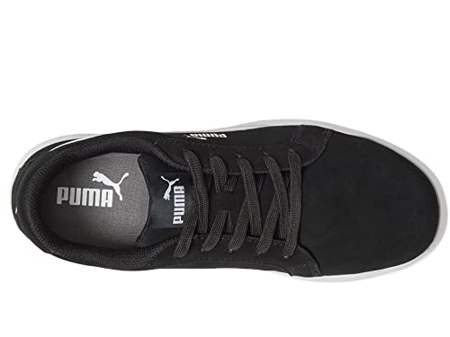 Image of Puma Women's Iconic Suede Composite Toe Industrial Shoe, Black Eh, 6.5