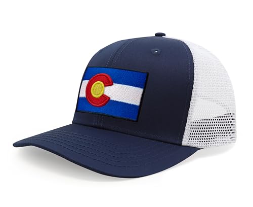 Image of International Tie State Hat for Men and Women, Adjustable Snapback Trucker Baseball Cap with Embroidered Patch