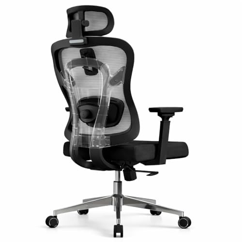 Ergonomic Office Chair with Adaptive Lumbar Support