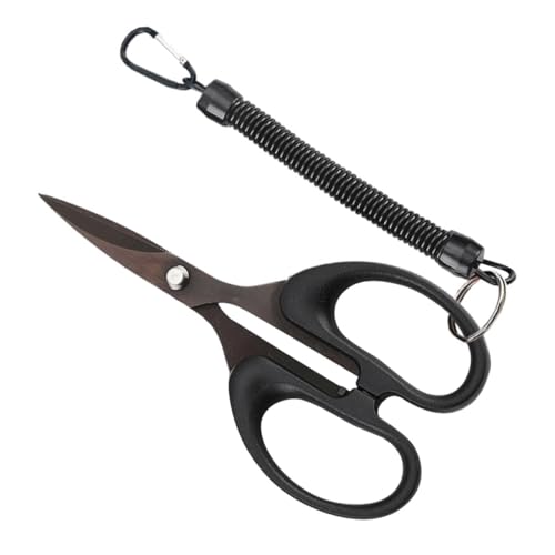 HONITANO Tijeras Portátiles para Pesca con Hilo Cortador Multifunción de Sedal Tijeras y Duraderas para Aparejos de Pesca Accesorio Profesional Antideslizante para Pescadores